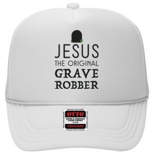 Jesus Original Grave Robber Cute Christian Easter Halloween High Crown Mesh Back Trucker Hat