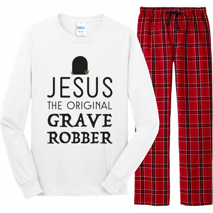 Jesus Original Grave Robber Cute Christian Easter Halloween Long Sleeve Pajama Set