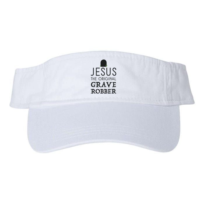 Jesus Original Grave Robber Cute Christian Easter Halloween Valucap Bio-Washed Visor