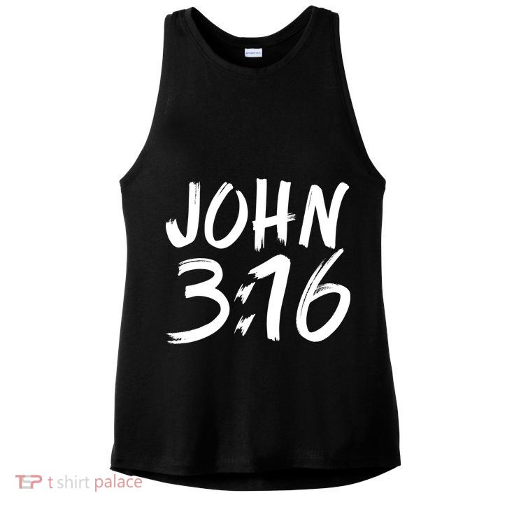 John 3:16 Ladies PosiCharge Tri-Blend Wicking Tank