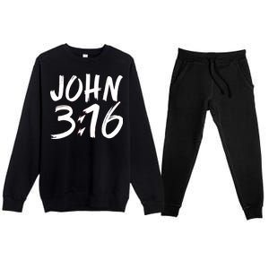 John 3:16 Premium Crewneck Sweatsuit Set