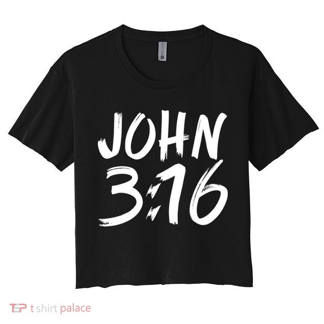 John 3:16 Crop Top