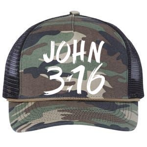 John 3:16 Retro Rope Trucker Hat Cap