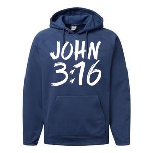 John 3:16 Performance Fleece Hoodie