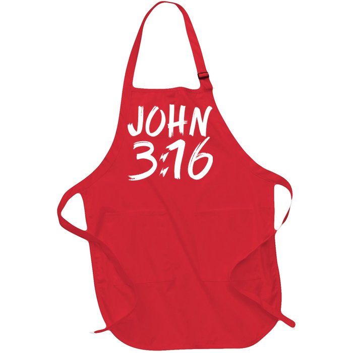 John 3:16 Full-Length Apron With Pockets