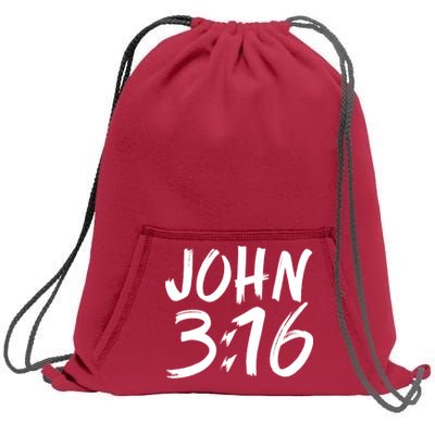 John 3:16 Sweatshirt Cinch Pack Bag