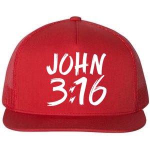 John 3:16 Flat Bill Trucker Hat