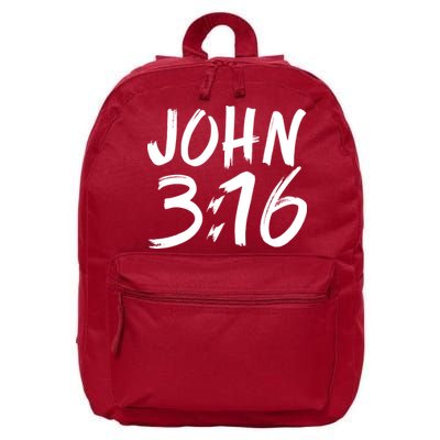 John 3:16 16 in Basic Backpack