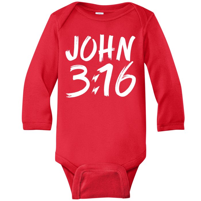 John 3:16 Baby Long Sleeve Bodysuit