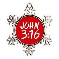 John 3:16 Metallic Star Ornament