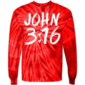 John 3:16 Tie-Dye Long Sleeve Shirt