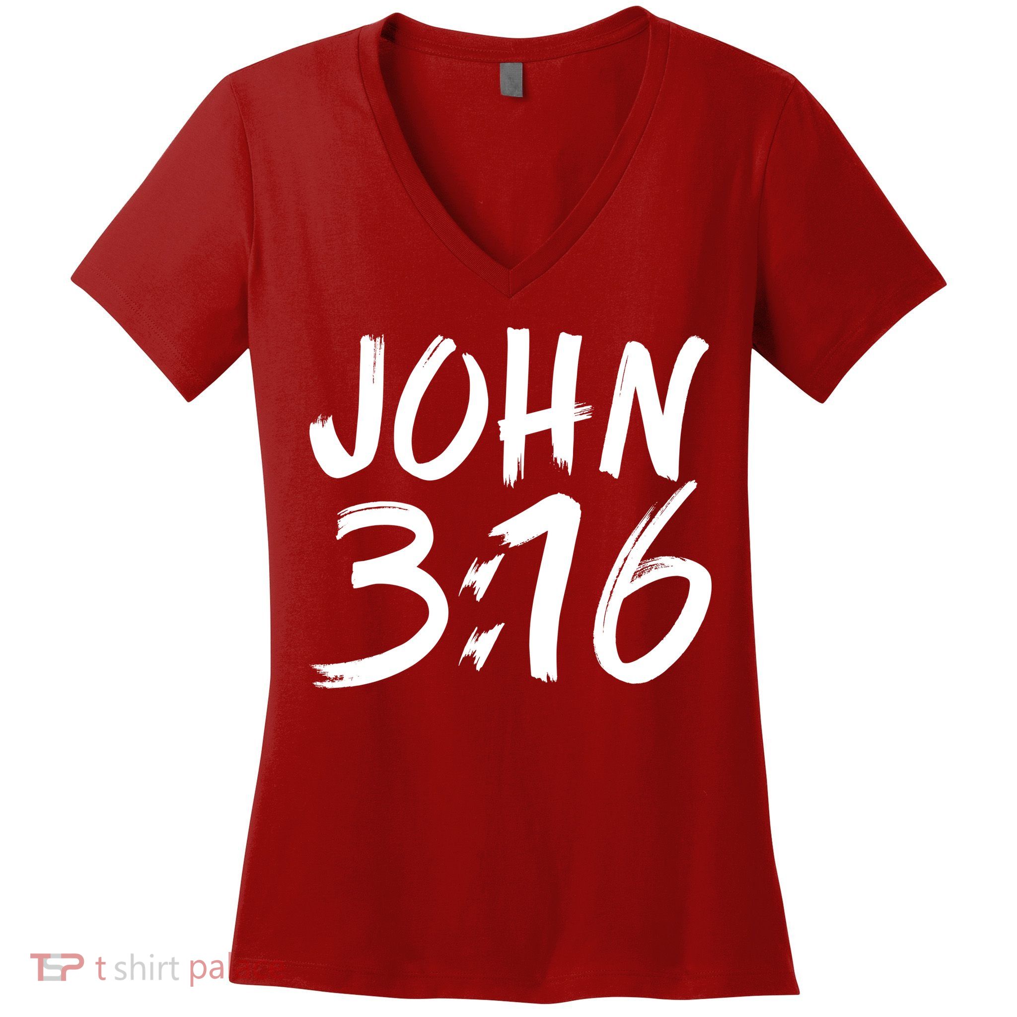 John 3:16 Women's V-Neck T-Shirt