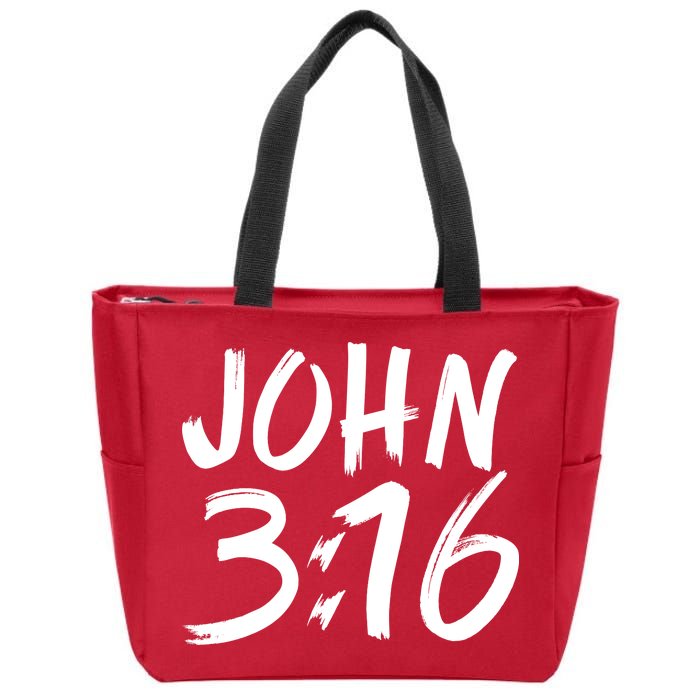 John 3:16 Zip Tote Bag