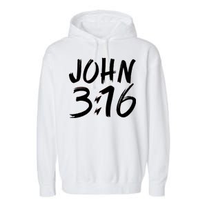 John 3:16 Garment-Dyed Fleece Hoodie