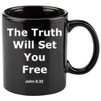 John 8:32 The Truth Will Set You Free 11oz C Handle Ceramic Mug