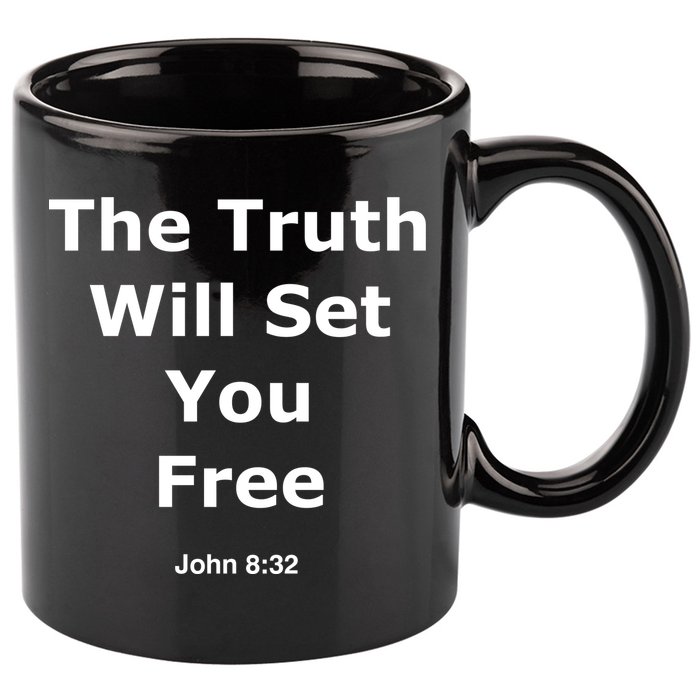 John 8:32 The Truth Will Set You Free 11oz C Handle Ceramic Mug