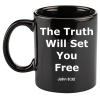 John 8:32 The Truth Will Set You Free 11oz C Handle Ceramic Mug