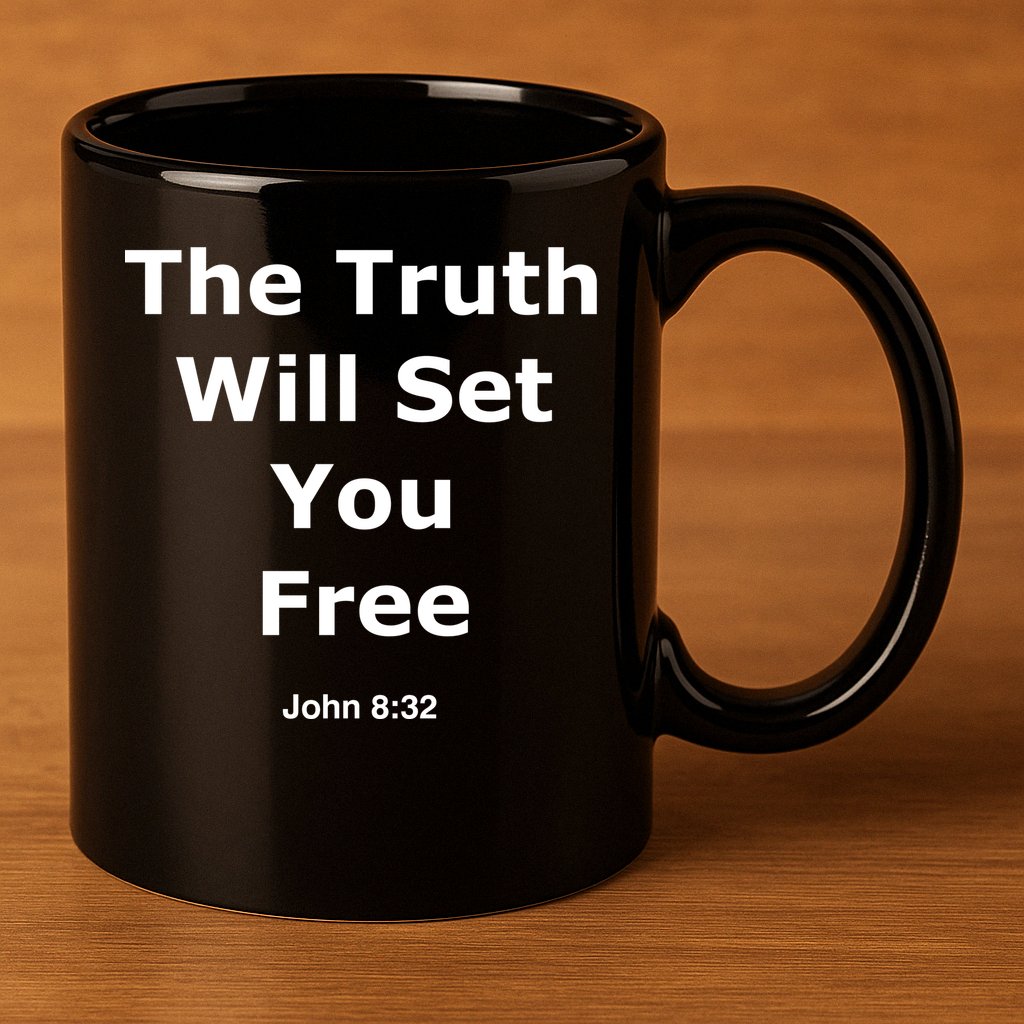 John 8:32 The Truth Will Set You Free 11oz C Handle Ceramic Mug