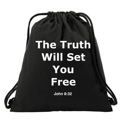 John 8:32 The Truth Will Set You Free Drawstring Bag