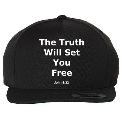 John 8:32 The Truth Will Set You Free Wool Snapback Cap