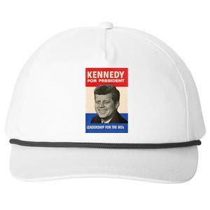 John F. Kennedy 1960 Campaign Poster Snapback Five-Panel Rope Hat