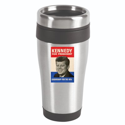 John F. Kennedy 1960 Campaign Poster 16oz Travel Tumbler