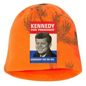 John F. Kennedy 1960 Campaign Poster Kati - Camo Knit Beanie