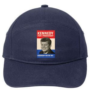 John F. Kennedy 1960 Campaign Poster 7-Panel Snapback Hat