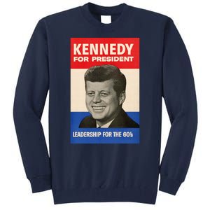 John F. Kennedy 1960 Campaign Poster Tall Sweatshirt