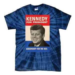 John F. Kennedy 1960 Campaign Poster Tie-Dye T-Shirt