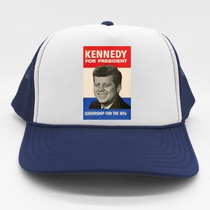 John F. Kennedy 1960 Campaign Poster Trucker Hat