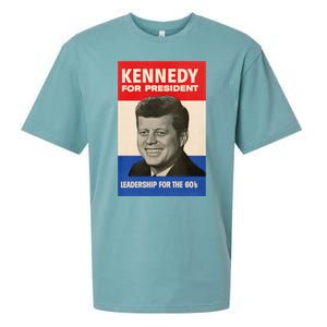 John F. Kennedy 1960 Campaign Poster Sueded Cloud Jersey T-Shirt