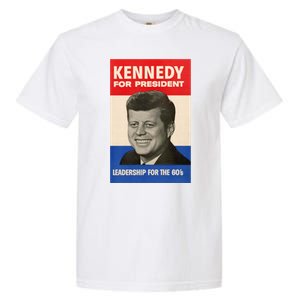 John F. Kennedy 1960 Campaign Poster Garment-Dyed Heavyweight T-Shirt