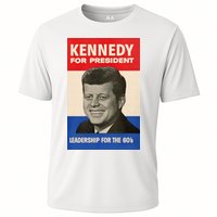 John F. Kennedy 1960 Campaign Poster Cooling Performance Crew T-Shirt