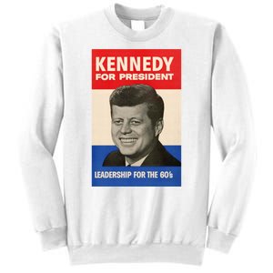 John F. Kennedy 1960 Campaign Poster Sweatshirt