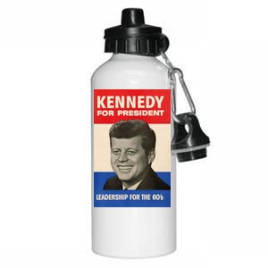 John F. Kennedy 1960 Campaign Poster Aluminum Water Bottle