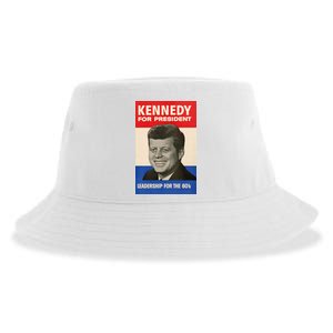 John F. Kennedy 1960 Campaign Poster Sustainable Bucket Hat