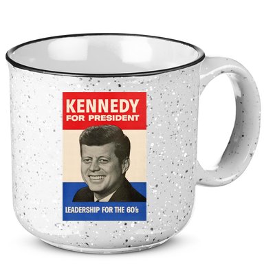 John F. Kennedy 1960 Campaign Poster 15oz Campfire Ceramic Mug