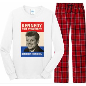 John F. Kennedy 1960 Campaign Poster Long Sleeve Pajama Set