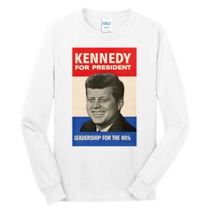 John F. Kennedy 1960 Campaign Poster Tall Long Sleeve T-Shirt