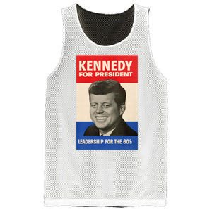 John F. Kennedy 1960 Campaign Poster Mesh Reversible Basketball Jersey Tank