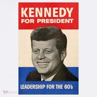 John F. Kennedy 1960 Campaign Poster Poster