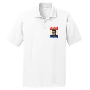 John F. Kennedy 1960 Campaign Poster PosiCharge RacerMesh Polo