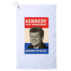 John F. Kennedy 1960 Campaign Poster Platinum Collection Golf Towel