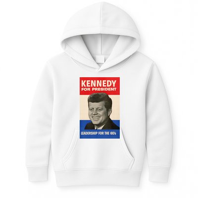 John F. Kennedy 1960 Campaign Poster Kids Hoodie