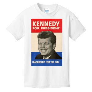 John F. Kennedy 1960 Campaign Poster Kids T-Shirt