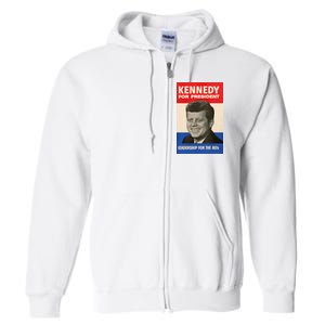 John F. Kennedy 1960 Campaign Poster Full Zip Hoodie