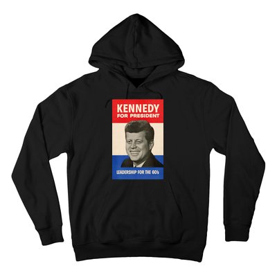 John F. Kennedy 1960 Campaign Vintage Poster Hoodie