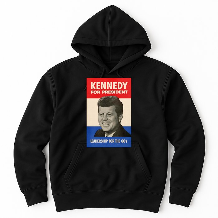 John F. Kennedy 1960 Campaign Vintage Poster Hoodie