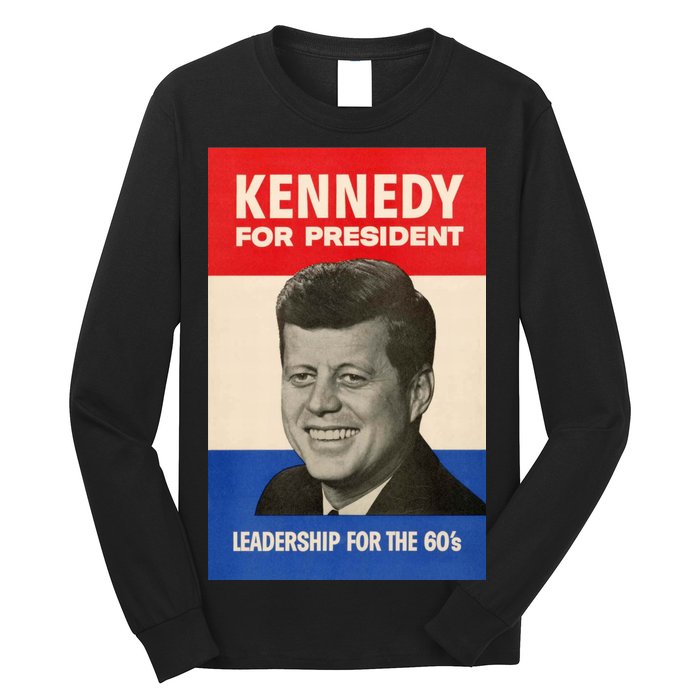 John F. Kennedy 1960 Campaign Vintage Poster Long Sleeve Shirt